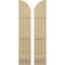 Ekena Millwork Americraft 3-Board (3 Batten) Wood Joined Board-n-Batten Shutters w/ Arch Top, ARW401BQ311X77NTH, PR ARW401BQ311X77NTH - alternate 1